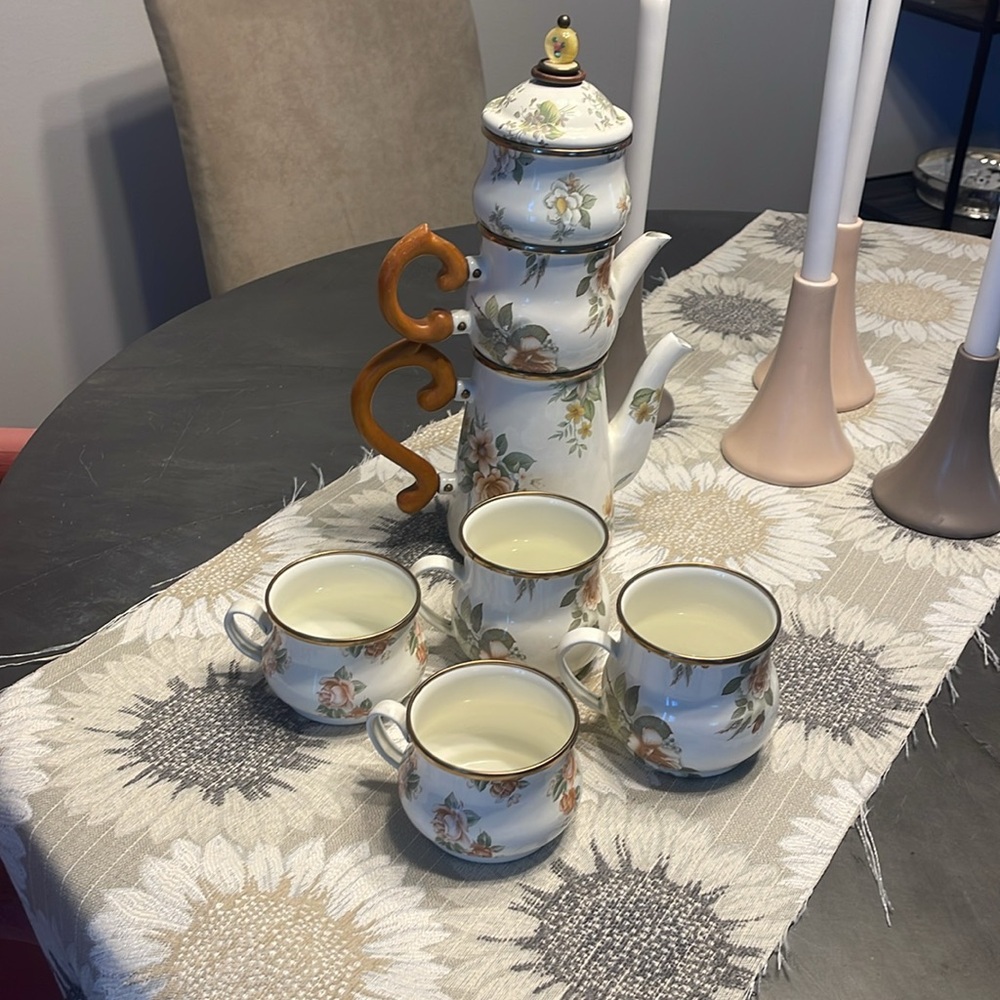 Camp Mackenzie Childs Tea Set